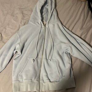 Oversized blue zip up from PacSun. Size small.